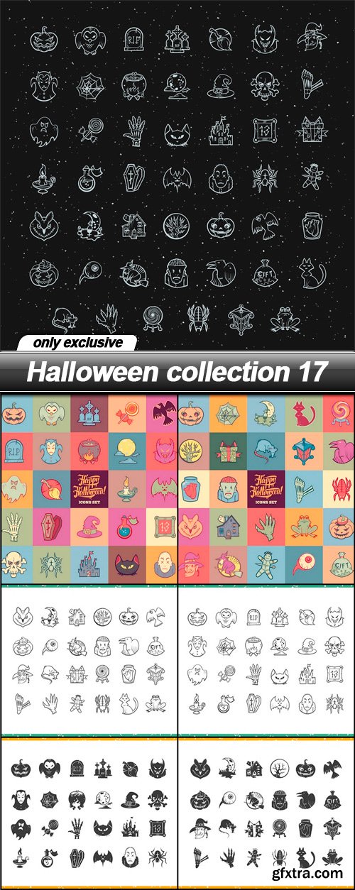 Halloween collection 17 - 7 EPS