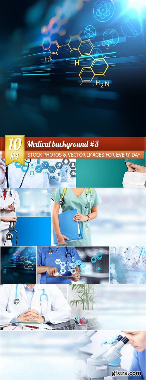 Medical background 3, 10 x UHQ JPEG