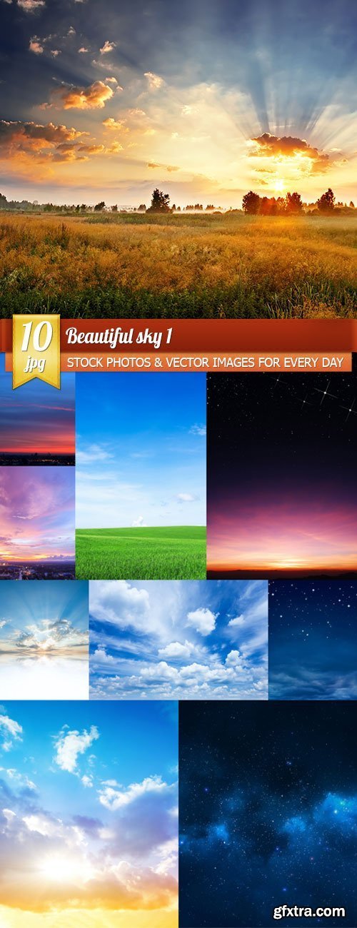 Beautiful sky 1, 10 x UHQ JPEG