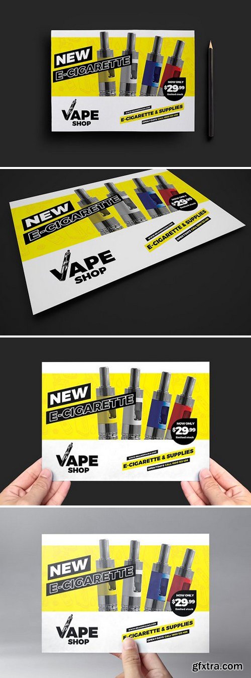 CM - Vape Shop Flyer Template v2 1805684