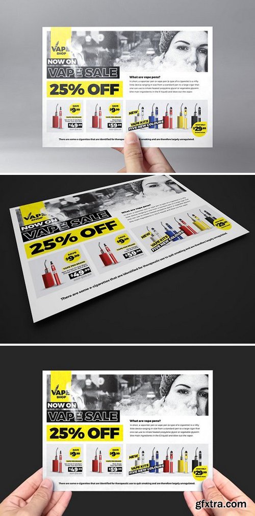 CM - Vape Shop Flyer Template 1805683