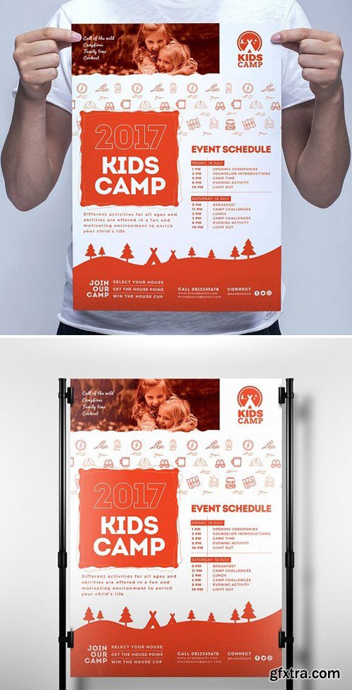 CM - Kids Camp Poster Template 1805891