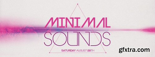 Minimal Sounds Flyer Templates + Facebook Cover