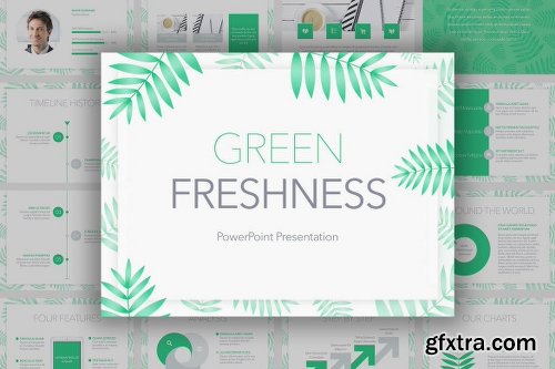 Green Freshness PowerPoint Template