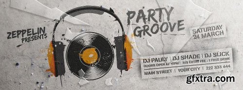 Party Groove Flyer Templates + Facebook Covers