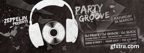 Party Groove Flyer Templates + Facebook Covers