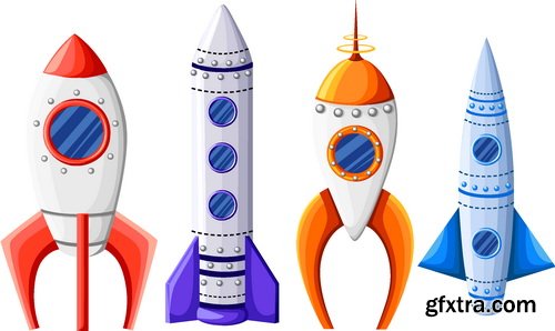 Vectors - Start Up Rockets 5