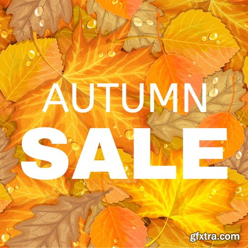 Vectors - Sale Autumn Backgrounds Set 3