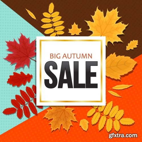 Vectors - Sale Autumn Backgrounds Set 3