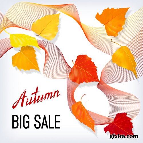 Vectors - Sale Autumn Backgrounds Set 3