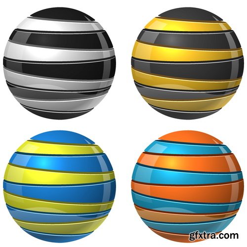 Vectors - Spheres Abstract Logotypes 11