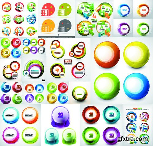 Vectors - Spheres Abstract Logotypes 11