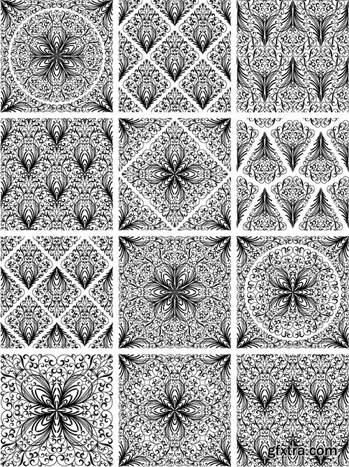 Vectors - Floral Seamless Patterns 2