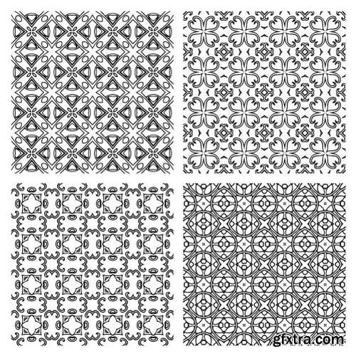 Vectors - Floral Seamless Patterns 2