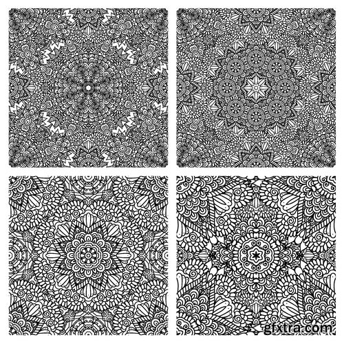 Vectors - Floral Seamless Patterns 2