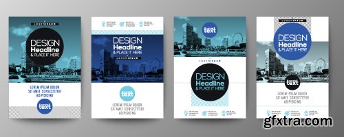 Vectors - Blue Business Flyers 29