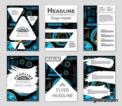 Vectors - Blue Business Flyers 29