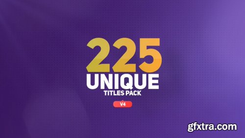 Videohive The Titles V4 16452285