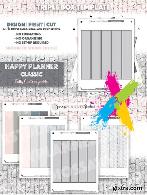 CreativeMarket - HPC Triple Box Template 1917212