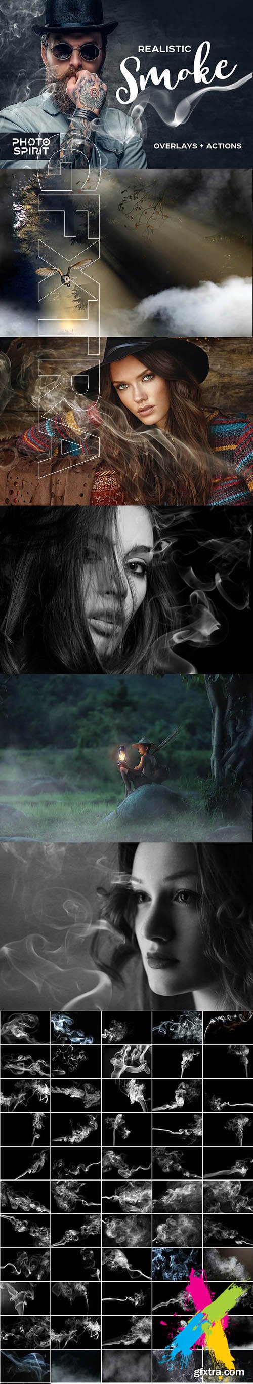 CreativeMarket - Realistic Smoke Overlays Photoshop 1917913