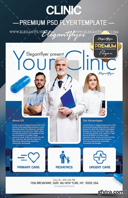 Clinic – Flyer PSD Template + Facebook Cover