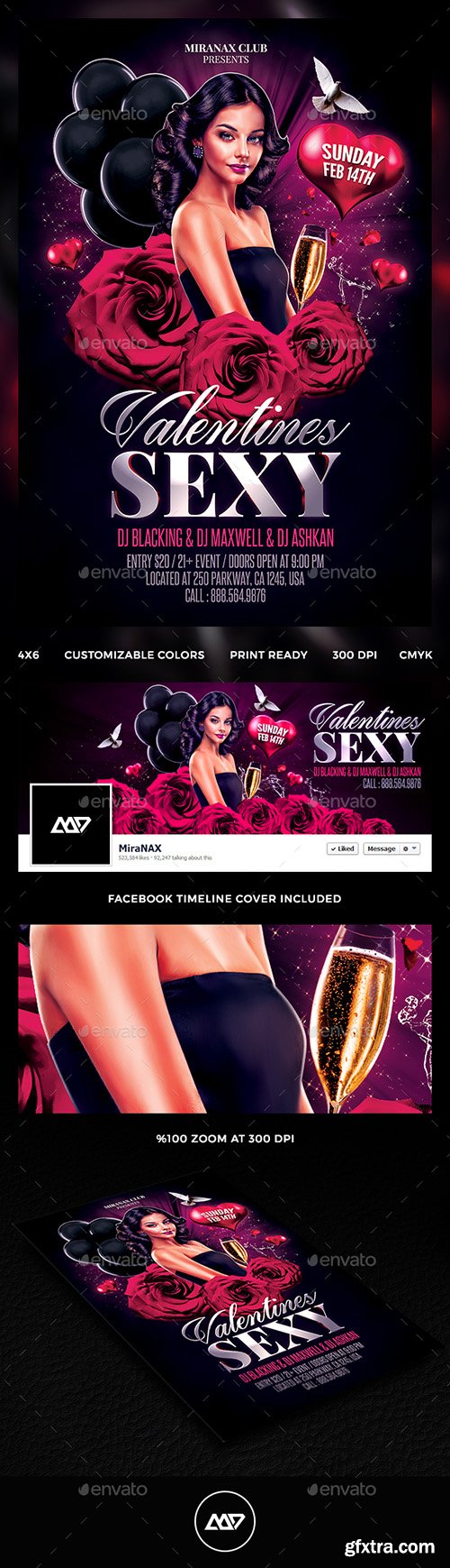 Graphicriver Valentine's Day Flyer 14467333