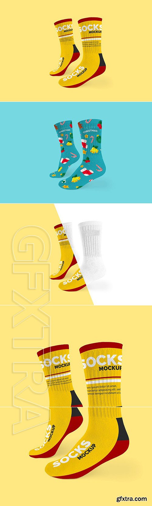 CreativeMarket - Socks Mockup 1918213