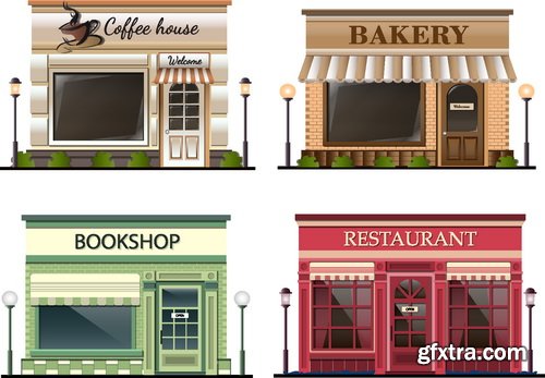 Vectors - Different Shops Set 15