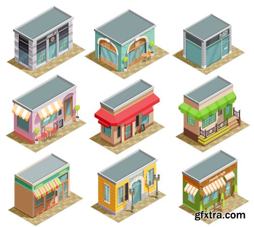 Vectors - Different Shops Set 15