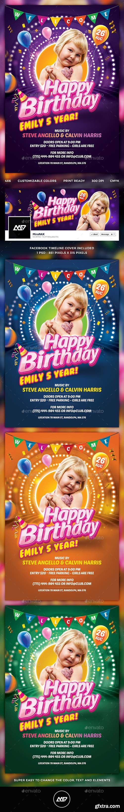 GR - Kids Birthday Flyer 12279252