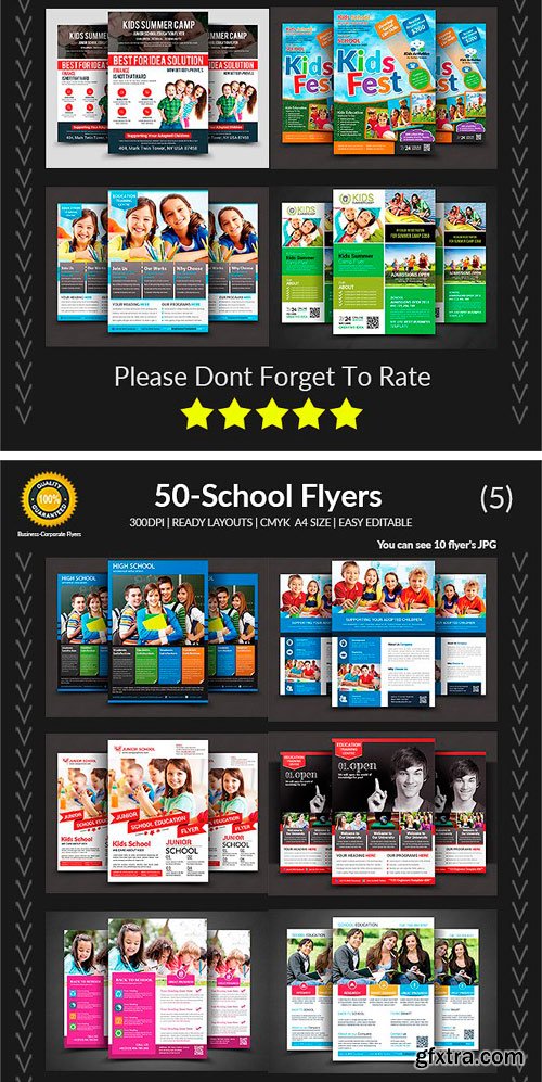 CM - 50 School Flyers Bundle 1884089