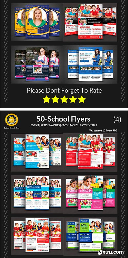 CM - 50 School Flyers Bundle 1884089