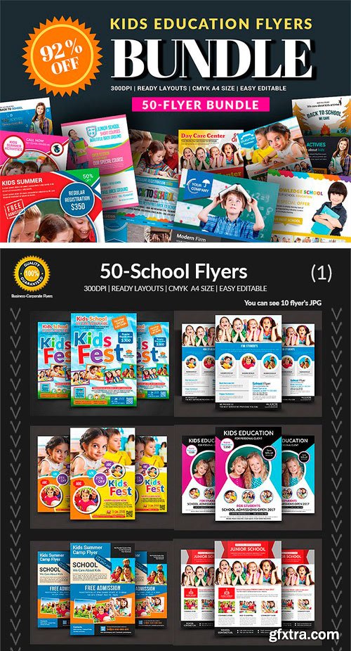 CM - 50 School Flyers Bundle 1884089