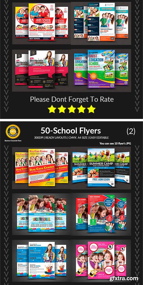 CM - 50 School Flyers Bundle 1884089