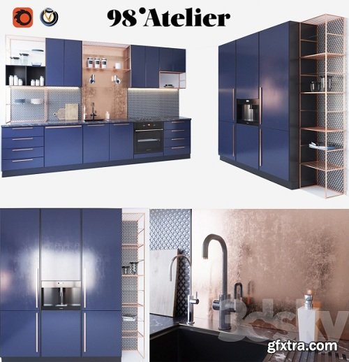 98\'Atelier Kitchen 3d Model