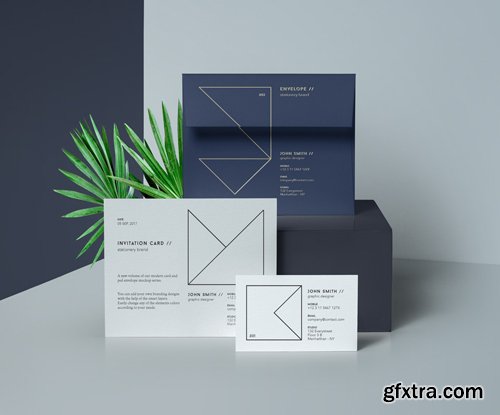 Psd Invitation Card Mockup Vol 2