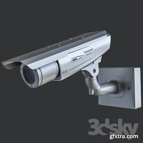 Surveillance camera Panasonic CW380 3d model