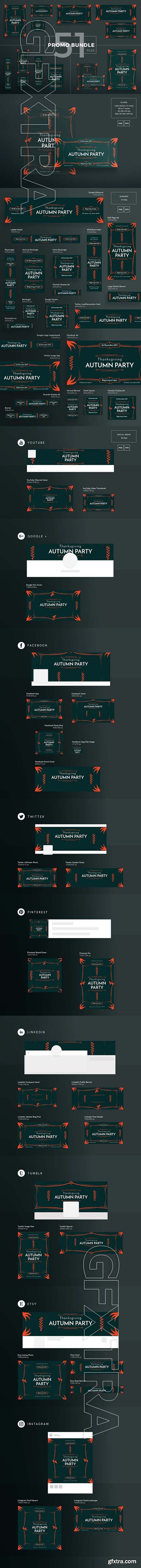 CreativeMarket - Promo Bundle Autumn Party 1932075