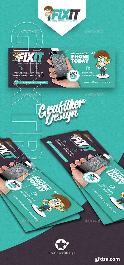 GraphicRiver - Phone Repair Cover Templates 20700717