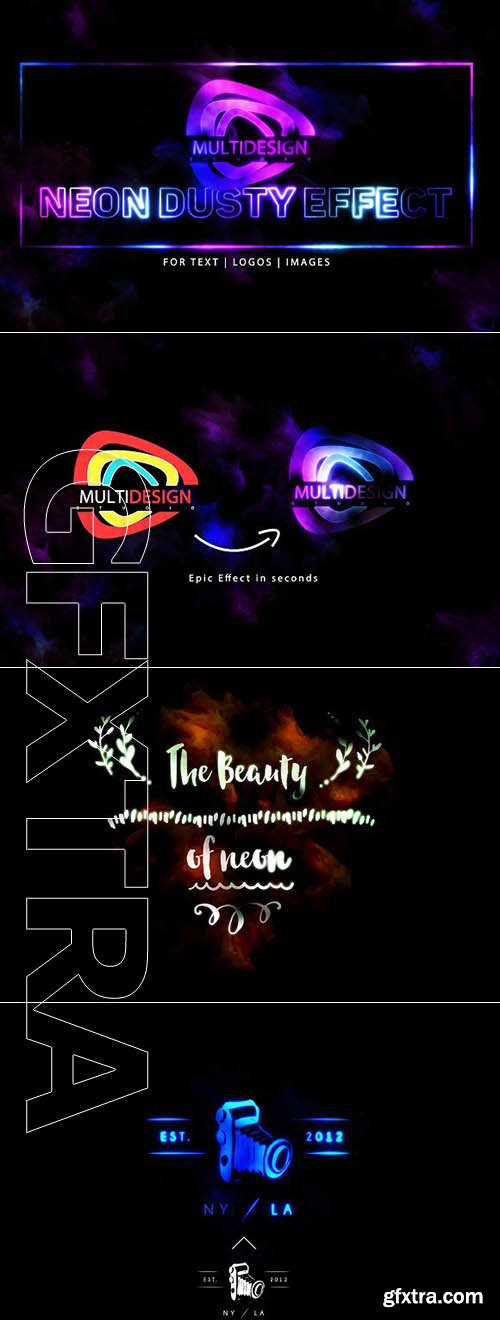 CreativeMarket - Neon Dusty Effect 1934916