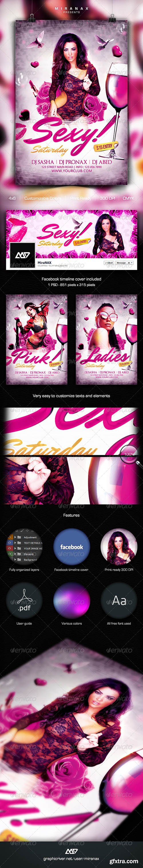 Graphicriver Girls Night Party Flyer 6552031