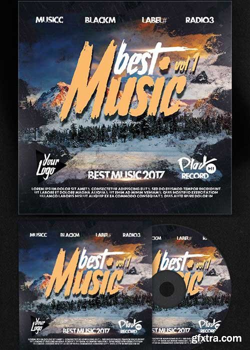 Best Music V2 Premium CD Cover PSD Template