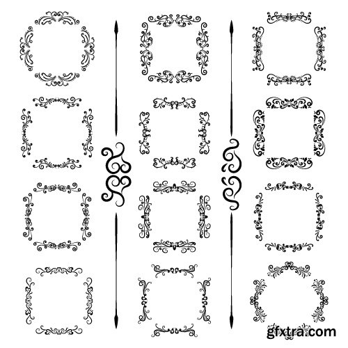 Vectors - Ornate Vintage Frames 46