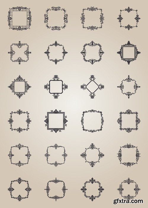 Vectors - Ornate Vintage Frames 46