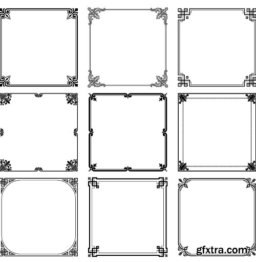 Vectors - Ornate Vintage Frames 46