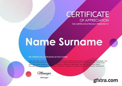 Vectors - Certificate Templates 53