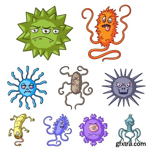 Vectors - Cartoon Monsters Set 19