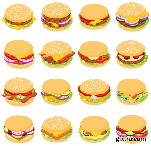 Vectors - Burgers Set