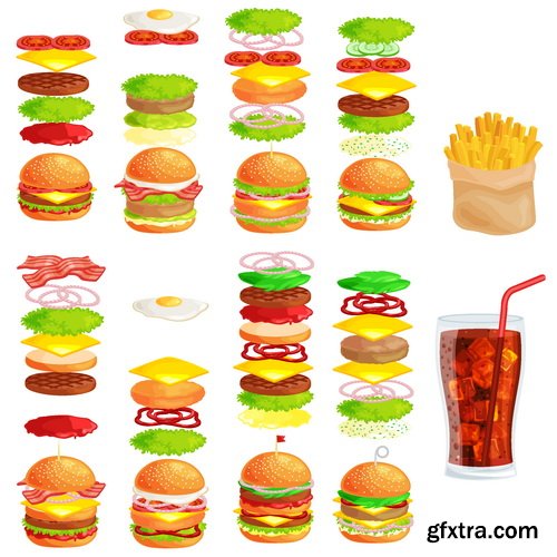 Vectors - Burgers Set