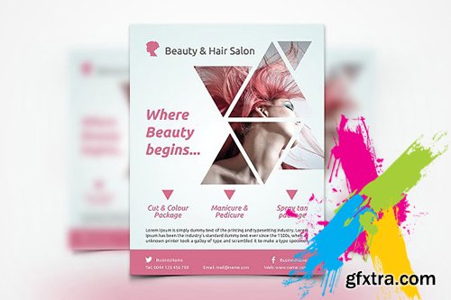 CreativeMarket - Hair Stylist & Salon 1935291